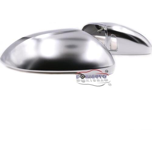 Within Side Assist Hole Matt Chrome Mirror Cover Rear view Side Mirror Cap Housing Within Side Assist Hole For VW PASSAT B8
