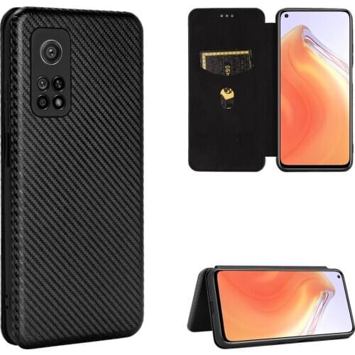 Drop Protection Carbon Fiber Flip Cover for Xiaomi Pocophone Poco M3 X3 NFC 10T Lite 5G F2 Pro Redmi K30S Note 9 8 8T 9S 9C 9A