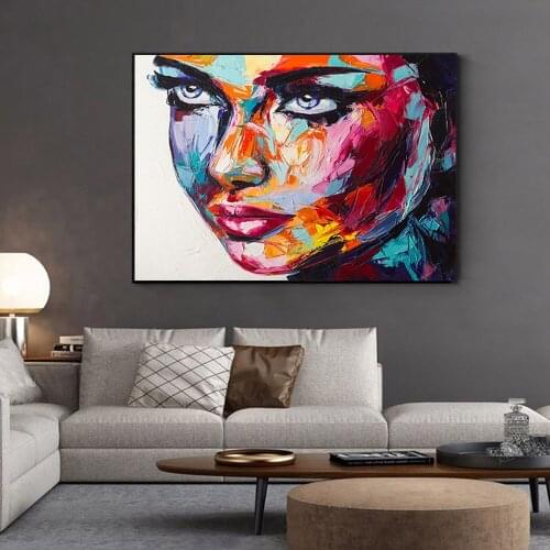 Graffiti Art Portrait Wall Art Canvas Painting Modern Fashion Women Poster and Printing For Living Room Bedroom Home Decoration