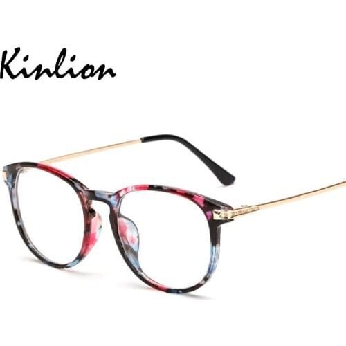 Kinlion Vintage Round Metal Eyeglasses Frames for Women Retro Mens Glasses Frame Uv400 Gafas 2020