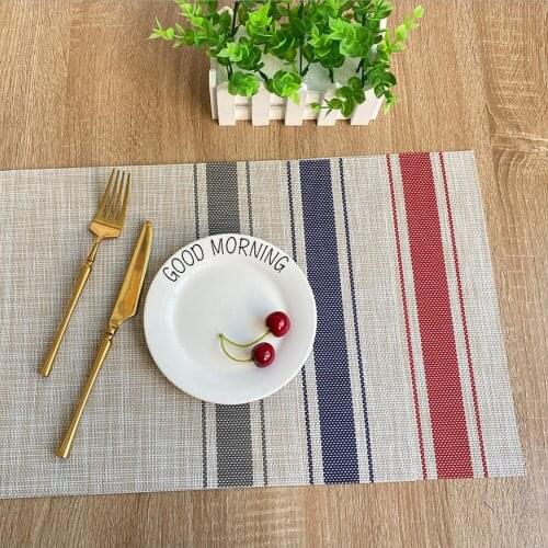 Western placemat pvc placemat hotel disposable heat insulation pad home buffet table mat waterproof and oil-proof placemat
