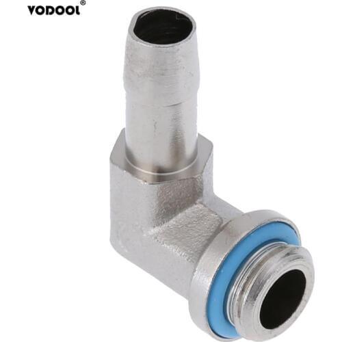 9mm ID Brass PC Water Cooling System Part G1/4 Thread 90 Degrees Elbow Pipe Connector Computer Components Cooling Accessories