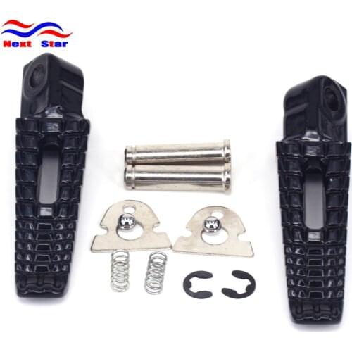 Motorcycle Black Foot Pegs Footrest Pedals For SUZUKI GSXR1000 GSXR 1000 GSX1000R 2005-2006 2005 2006