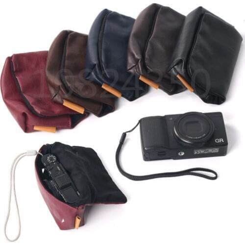 PU Leather Camera Soft Case Cover for Canon G7X II G9X II SX740 SX730 SX720 SX710 SX700 HS SX620 SX610 SX600 IS Ricoh GR II GRII