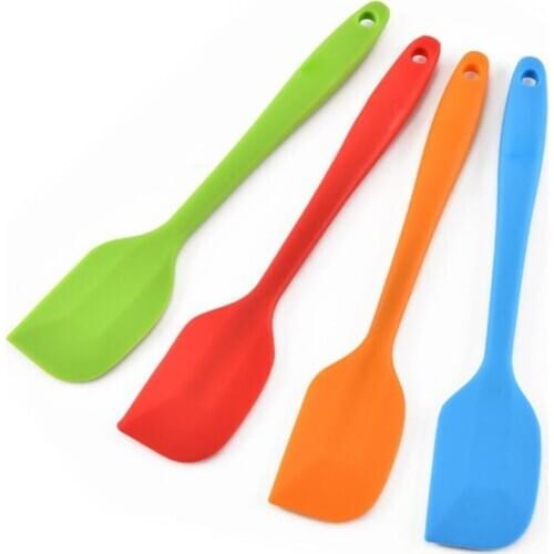 Multicolor Food Grade Non Stick Butter Cooking Silicone Spatula Set Cookie Pastry Scraper Cake Baking Spatula Silicone Spatula