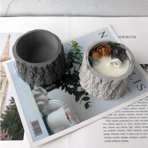 Tree stumb for candle holding, new Silicone Molds Korean Design Silicone Candle container Molds