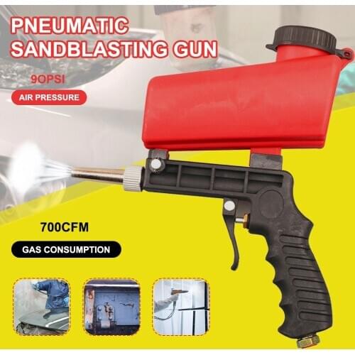 Sand Blaster Gun Kit Air Sand Blaster Handheld Spray Gun Washing Gun for All Blasting Projects, Remove Paint, Stain, Rust