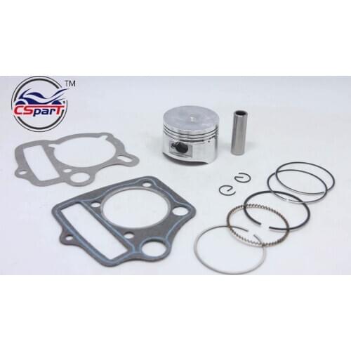 52.4MM 13MM Piston Rings Gasket Kit 110cc ATV Dirt Pit Bikes Kazuma SunL Taotao Lifan ZongShen Loncin