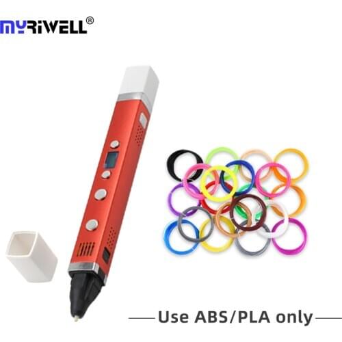 Myriwell 3D Drawing Pen USB Plug Creative Pen 3D graffiti pen 4 speed Adjustable PLA/PCL/ABS Best Gift For Kids 3d printing pen