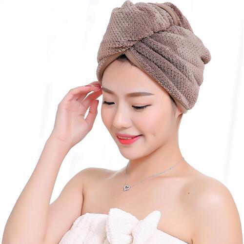 SINSNAN Japanese Microfiber Polyester Cotton Women Bathroom Super Absorbent Quick-drying Bath Towel Dry Hair Cap Hat Salon Towel