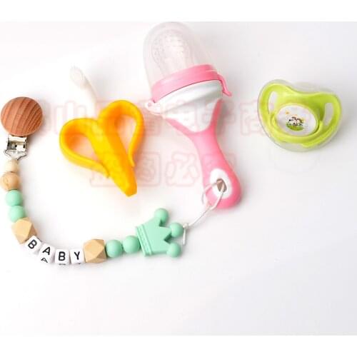 The pacifier prevents the chain from falling, the baby teether prevents the chain from falling