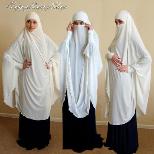 Traditional Costumes Ramadan Muslim Islamic Prayer Abaya Women Niqab Burka Saudi Arab Hijab Long Khimar Dress Worship Robe