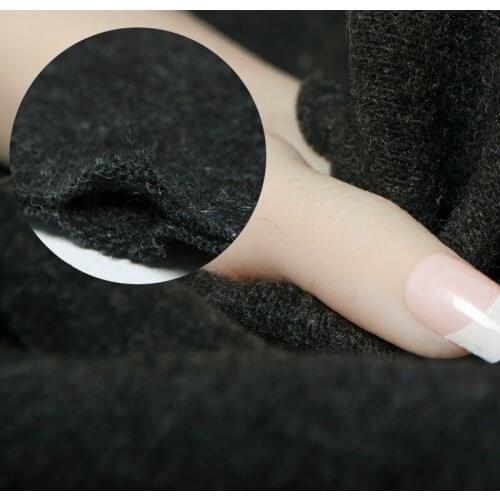 Knitted stretchy double layer wool fabric, solid color, sewing for jacket, coat, dress, skirt, sweater, craft by the yard