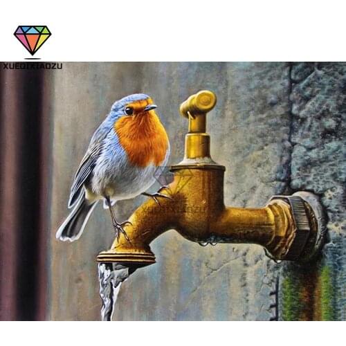 XUEQIXIAOZU Full Round Bicycle Art Painting Diamond Embroidery Diamond Drawing 5D DIY Diamond Setting Mosaic Painting Gift