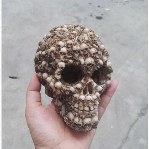 Reptile box and aquarium landscaping decorative resin decorative thick skull fish and shrimp shelter