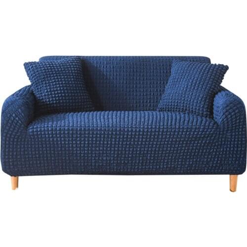 Jacquard Stretch Sofa Covers Solid Color Couch Covers Elastic Couch Slipcovers for Living Room Home Decoration 1/2/3/4-Seater