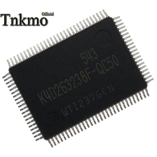 10PCS K4D263238F-QC50 QFP-100 K4D263238F-QC QFP100 K4D263238F K4D263238 LCD chip New and original