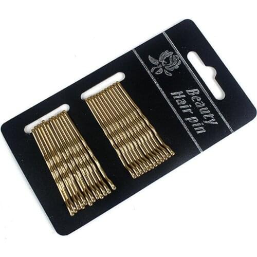 24 Pcs Black Wavy Hair Clips Pins Ladies Hairpins Metal Hairpin Curly Wavy Grips Hairpins Salon Women Styling Hair Accessories