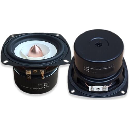 4" inch 4ohm 6ohm 8ohm 15W Full Range Antimagnetic Speaker Audio Stereo Loudspeaker Horn Trumpet DSCS-4-05B