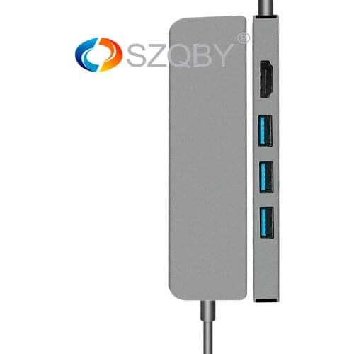 5 in 1 USB3.1 Type C Adapter for Type C to 3 USB 3.0, HDMI and Fast Charging Power Dock for MacBook Pro Type C USB Hub/Splitter