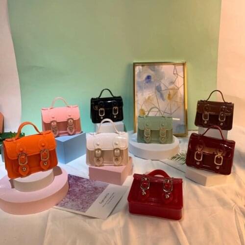 Kids Purses and Handbags 2021 Cute PVC Jelly Crossbody Little Girl Small Coin Pouch Baby Girls Party Purse Hand Bags Tote