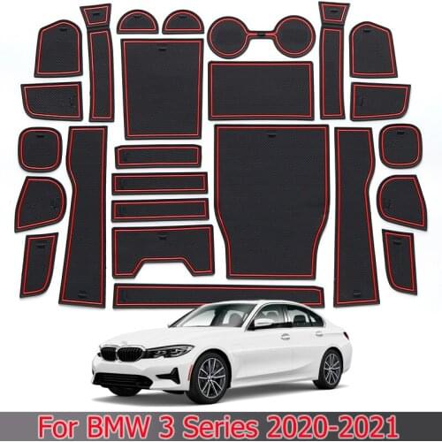 For BMW 3 Series 2020-2021 F35 320li 316i Door Slot Pad Modified Interior Water Cup Slot Pad
