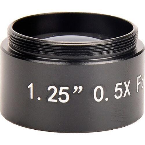 1.25inch 0.5X Focal Reducer M28.5x0.6 Thread Alloy Frame+FMC Achromatic Lens Long Focal Ratio Astronomical Telescope Eyepiece