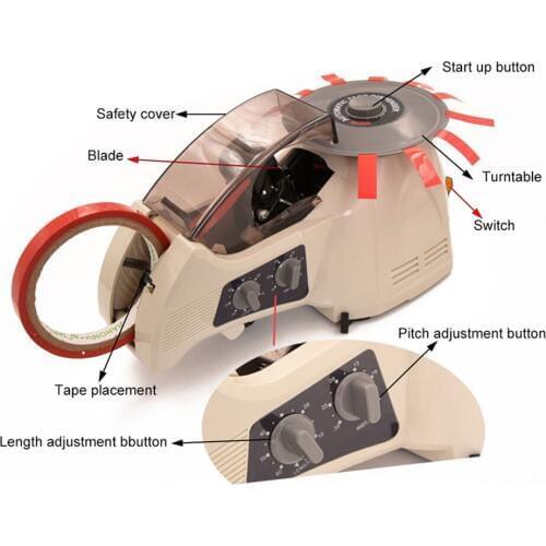 Knokoo Electric Carousel Adhesive Tape Dispenser RT-3000 for Copper Foil Cotton and Plastic Tape cutter