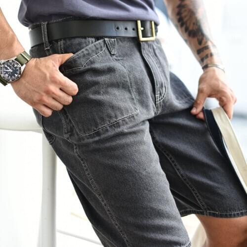 Saucezhan 269XX Casual Shorts Mens Shorts Short Jeans Men Vintage Cargo Shorts Summer Washed Denim Shorts