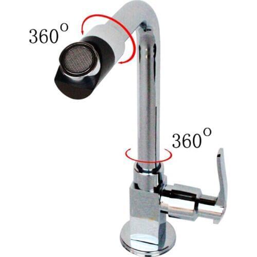 L15099 Luxury 4 Models Chrome Finish 360 Degree Turn Cold Water Sink Brass Tap