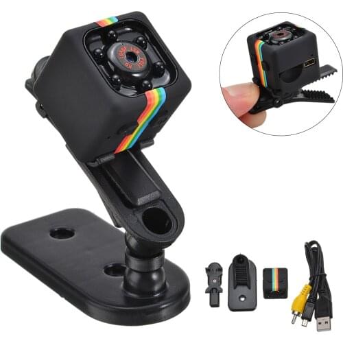 Mini Sensor IR Night Video DVR SQ11 Black HD 1080P Camera USB Motion Detection Small Recording Support TF Card
