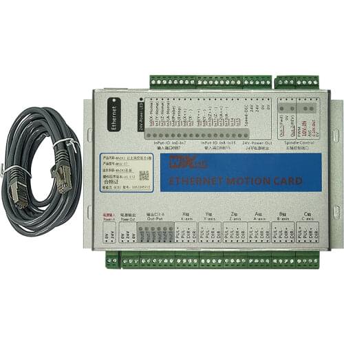 New Ethernet Port 2MHz Mach3 CNC Motion Control Card MK3 MK4 MK6 Controller Engraving Machine Wood Router Breakout Board