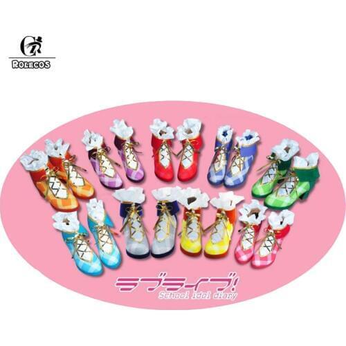 ROLECOS Anime Love Live All Characters Cosplay Shoes Flower Bouquet Arousal Kousaka Honoka Minami Kotori Ayase Eli Cosplay Shoes