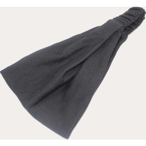 Wholesale 12pcs Wide Jersey Sports Headband Women Stretchy Turban Elastic Hairband Mixed Colors Fashion Girls Hair Accessories