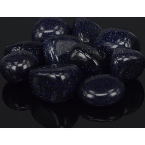 Bulk Tumbled Blue Sand Stones from China Nice Polished Gemstone Supplies for Wicca, Reiki, and Energy Crystal Healing