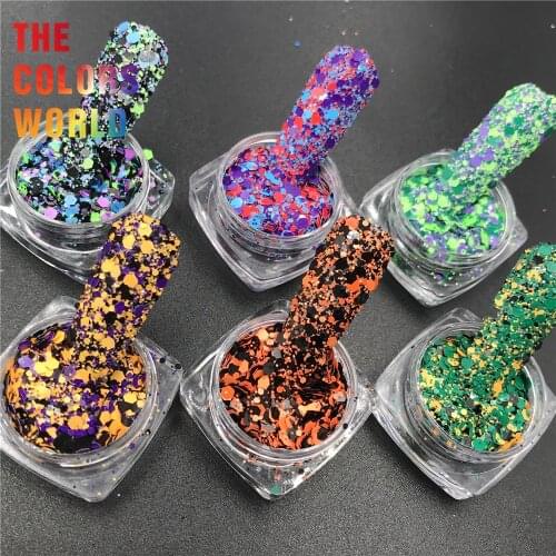 TCT-593 Halloween Nail Glitter Nail Art Decoration Маникюр Nail Design Makeup украшения Crafts DIY Manicure Festival Accessories