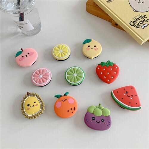 Universal cute quicksand bear mobile phone grip telescopic mobile phone holder finger holder for all mobile phones