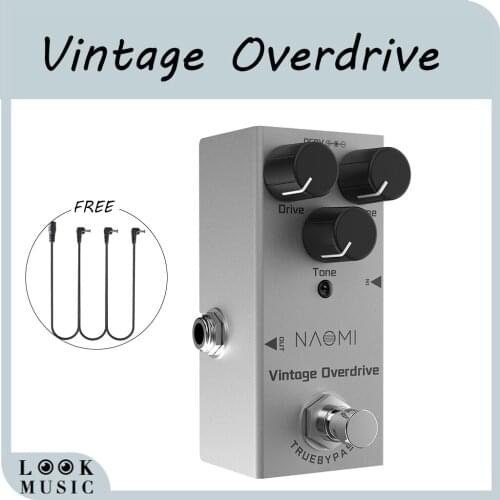 Vintage Overdrive Guitar Effect Pedal Mini Singer Overdrive Effect DC 9V True Bypass With Free 1 To 3 Daisy Chain