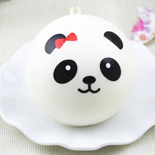 1pcs Kawaii Jumbo Panda Bag Straps Pendant Beautiful Design Cute 10cm Squishy Charms Buns Bag Accessories & Ornament
