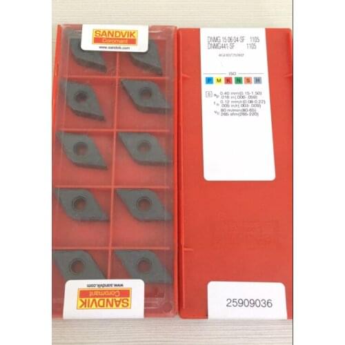 10PCS CARBIDE INSERT DNMG150604-SF 1105
