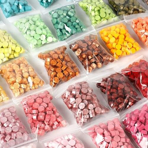 100PCS 26Colors Wax bean Special mud sealing wax Envelope Stamp sealing wax Invitation letter