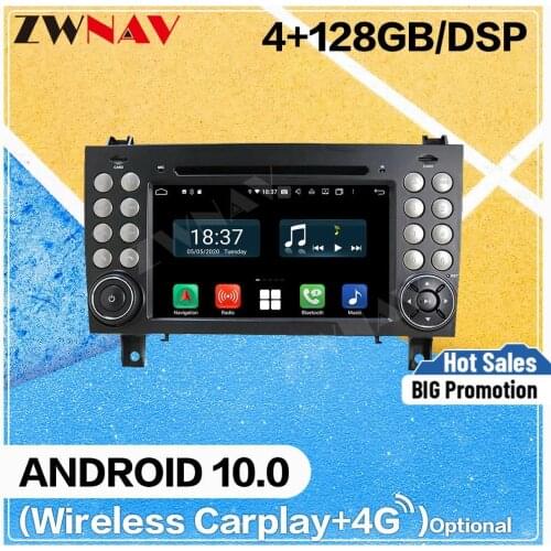 128G Carplay Android 10 Screen DVD Player For Benz SLK Class R171 2004-2010 2011 2012 GPS Navi Auto Radio Audio Stereo Head Unit