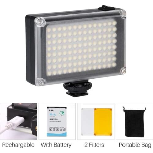 96 DSLR LED Video Light On Camera Photo Studio Lighting Hot Shoe LED Vlog Fill Light Lamp for Smartphone DSLR SLR Camera