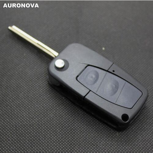 AURONOVA New Upgrade Folding Key Shell for Mazda 323 Family 2 Buttons Remote Car Key Case DIY