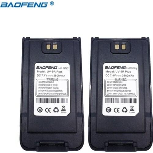 Baofeng UV-9R Plus DC 7.4V 2800mAh Li-ion Battery for Waterproof UV 9RPlus Walkie Talkie UV 9R Plus Ham Portable Two Way Radio