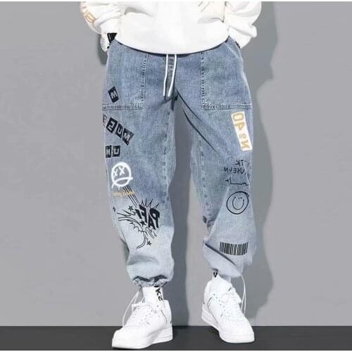 High quality Fashion Mens Cargo pants Hip Hop Trend Streetwear Jogging Pants Men Casual Elastic Waist Men Clothing Trousers