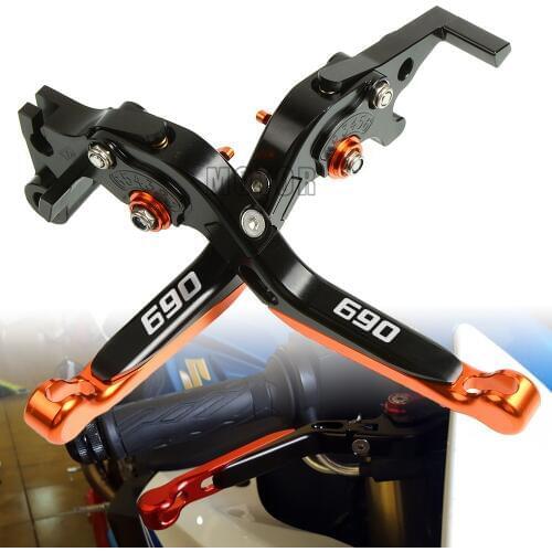 CNC Motorcycle Adjustable Folding Brake Clutch Levers For 690 690SMC 690SMCR 690 Enduro R 2014 2015 2016 /SMC/SMCR