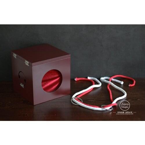 Dean Box (Dean Dill),Linking RopeS and Ring Box,Magic Tricks,Stage,Illusion,Mentalism,High Quality Wholesale,Gimmick