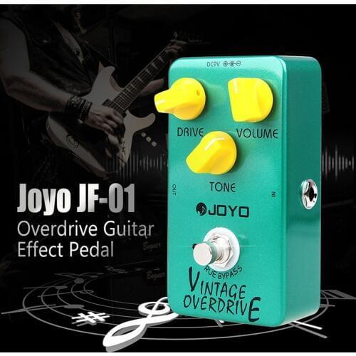 Joyo JF-01 Guitar Effect Pedal Vintage Overdrive Electric Guitar Pedal True Bypass Low Noise Pedal Guitar Parts Accessories