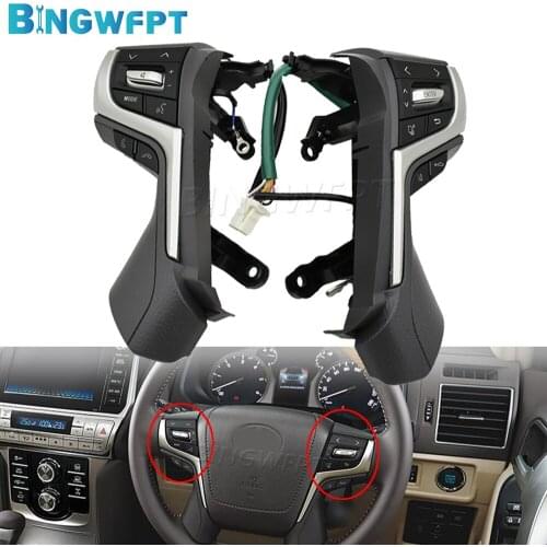 Steering Wheel Control Buttons Audio Control Switch Car Accessories For 2017 2018 Toyota Land Cruiser Prado buttons
